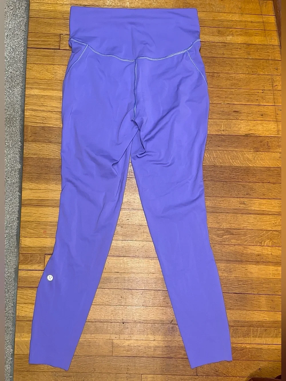Lululemon Purple Running Leggings Women’s Size 6 Full Length High Rise Drawcord